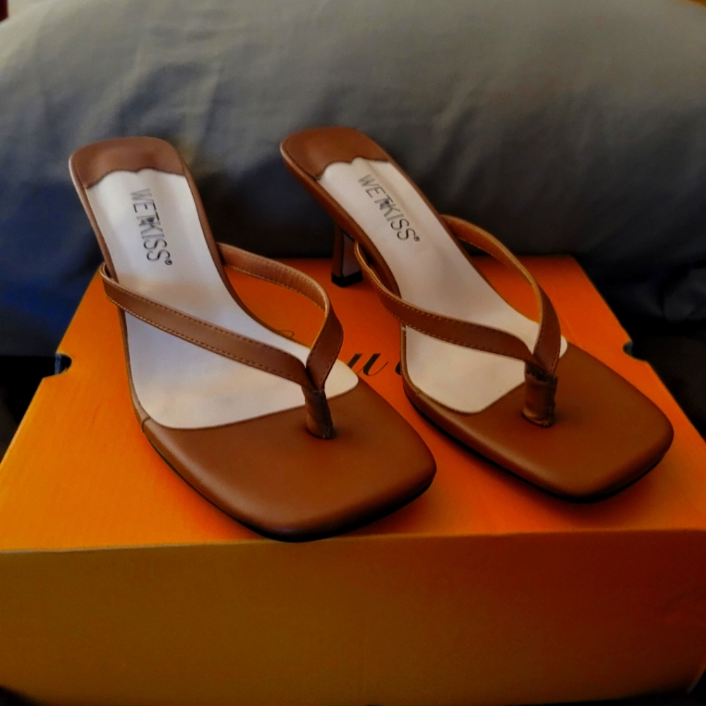 Size 8 Sandal Heels. Wetkiss
